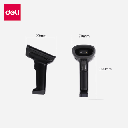 เครื่องสแกนบาร์โค้ดและคิวอาร์โค้ด DELI ES226W-01 2D สีดำ_7